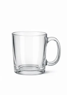 لیوان شیشه ای دسته دار ۳۰۰ میل